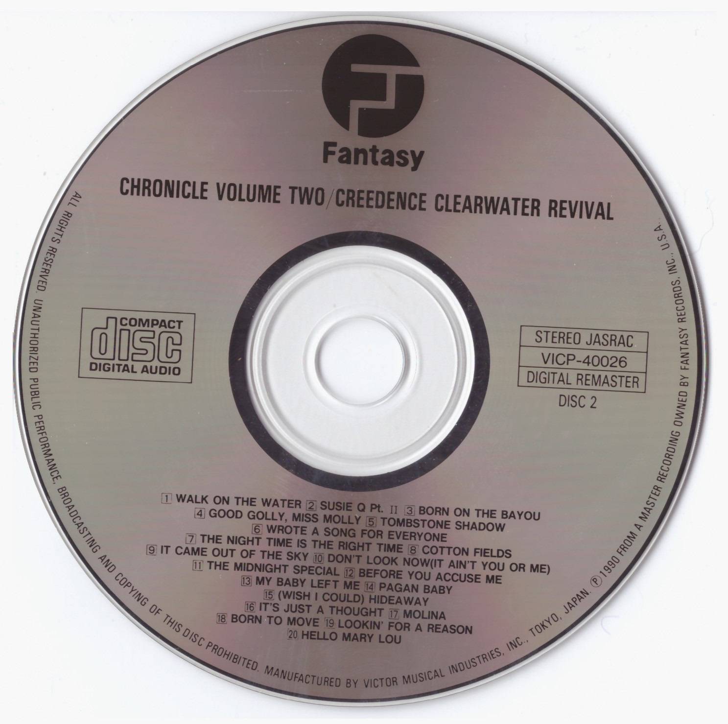 Creedence Clearwater Revival Chronicle and Chronicle Vol 2 [cd2 jpn]